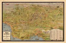 Los Angeles 1932 Tourist Map, Los Angeles 1932 Tourist Map